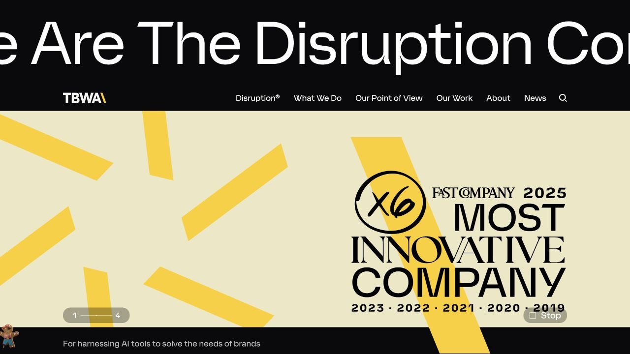 Preview of TBWA.com website